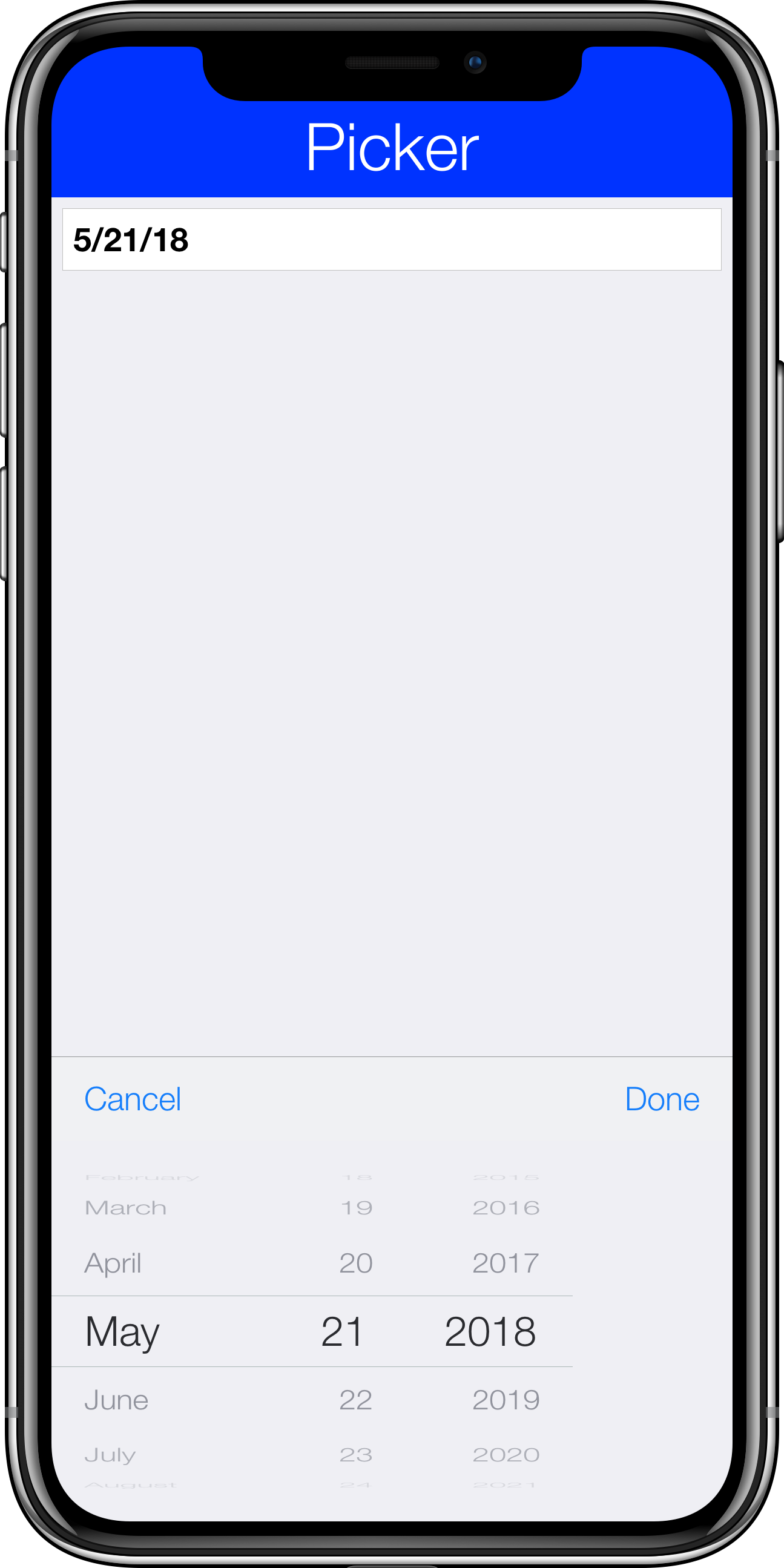 New Picker on the Simulator